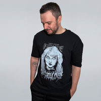 CAMISETA OVERSIZED PRETA - WHO'S AFRAID