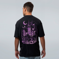 CAMISETA OVERSIZED PRETA - GHOST