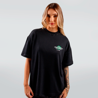 CAMISETA OVERSIZED PRETA - FUTPARÓDIAS ORIGINAL