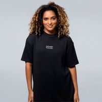 CAMISETA OVERSIZED PRETA - OS MULEKE É LISO