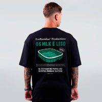 CAMISETA OVERSIZED PRETA - OS MULEKE É LISO