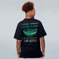 CAMISETA PRETA - OS MULEKE É LISO