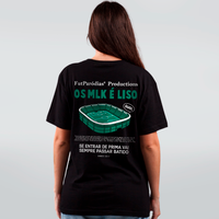 CAMISETA PRETA - OS MULEKE É LISO
