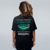CAMISETA OVERSIZED PRETA - OS MULEKE É LISO