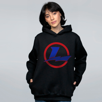 MOLETOM PRETO - LUCR4ZY LOGO