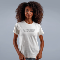 CAMISETA OFF WHITE - EU SOU CLIENTE