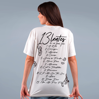 CAMISETA OFF WHITE - 13 LENTES DE UM FINAL FELIZ