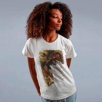 CAMISETA OFF WHITE - ALICE E O GATO