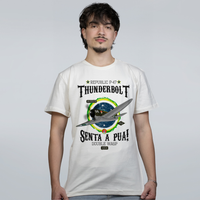 CAMISETA OFF WHITE - THUNDERBOLT PRETA