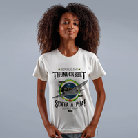CAMISETA OFF WHITE - THUNDERBOLT PRETA
