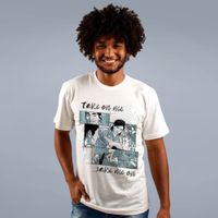 CAMISETA OFF WHITE - TAKE ON ME