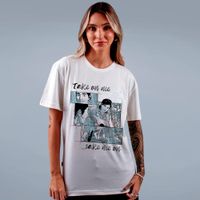CAMISETA OFF WHITE - TAKE ON ME