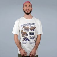 CAMISETA OFF WHITE - ANIMAIS BRASILEIROS GIGANTES
