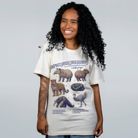 CAMISETA OFF WHITE - ANIMAIS BRASILEIROS GIGANTES