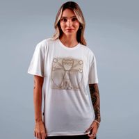 CAMISETA OFF WHITE - DEUS E LUCI VITRUVIANO