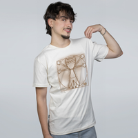 CAMISETA OFF WHITE - DEUS E LUCI VITRUVIANO
