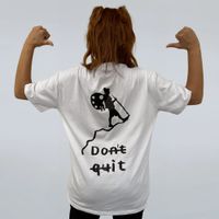 CAMISETA OFF WHITE - DONT QUIT