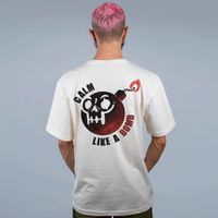 CAMISETA OFF WHITE - CALM LIKE A BOMB