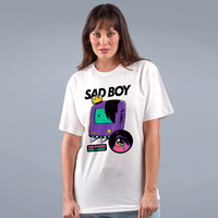 CAMISETA OFF WHITE - SAD BOY