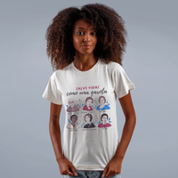 CAMISETA OFF WHITE - SALVE VIDAS COMO UMA GAROTA