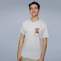 CAMISETA OFF WHITE - QUERO UMA PIZZA, HUMANO