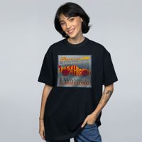 CAMISETA OVERSIZED PRETA - I WANNA RIDE