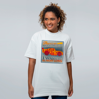 CAMISETA OVERSIZED OFF WHITE - I WANNA RIDE