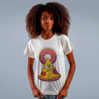 CAMISETA OFF WHITE - ILLUMINATI FOOD