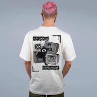 CAMISETA OFF WHITE - MONSTROS E TELEVISÕES