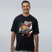 CAMISETA OVERSIZED PRETA - ANIVERSÁRIO BROXADA