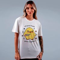CAMISETA OFF WHITE - NÃO QUERO TERAPIA