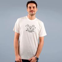 CAMISETA OFF WHITE - NÃO CRIE EXPECTATIVAS, CRIE GATOS