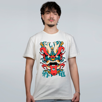CAMISETA OFF WHITE - ONI DRAGON