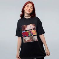 CAMISETA OVERSIZED PRETA - POR TRÁS DAS CÂMERAS