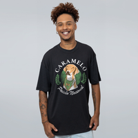 CAMISETA OVERSIZED PRETA - CARAMELO