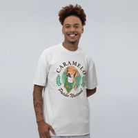 CAMISETA OVERSIZED OFF WHITE - CARAMELO