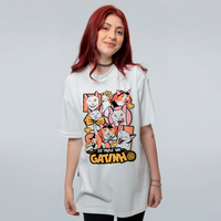 CAMISETA OVERSIZED OFF WHITE - GATINHOS DO WILL