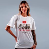 CAMISETA OFF WHITE - YOUTUBER GAMER