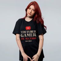 CAMISETA PRETA - YOUTUBER GAMER