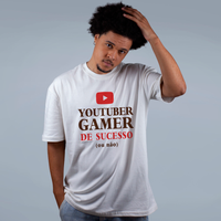 CAMISETA OVERSIZED OFF WHITE - YOUTUBER GAMER
