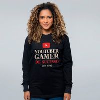 MANGA LONGA PRETA - YOUTUBER GAMER