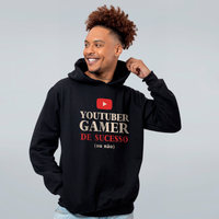 MOLETOM PRETO - YOUTUBER GAMER