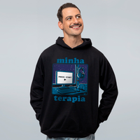 MOLETOM PRETO - TERAPIA GAMER