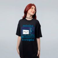 CAMISETA OVERSIZED PRETA - TERAPIA GAMER