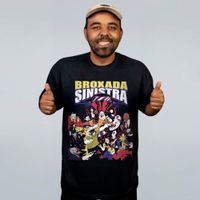 CAMISETA OVERSIZED PRETA - BROXADA VERSO