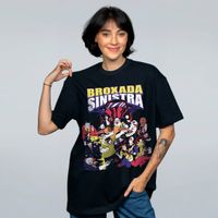 CAMISETA OVERSIZED PRETA - BROXADA VERSO