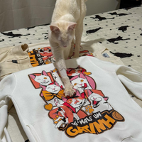 MOLETOM OFF WHITE - GATINHOS DO WILL
