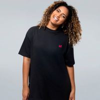 CAMISETA OVERSIZED PRETA - BURACO NEGRO