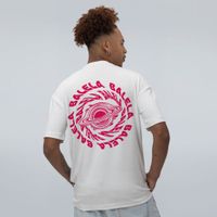 CAMISETA OVERSIZED OFF WHITE - BURACO NEGRO