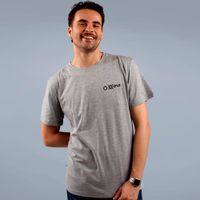 CAMISETA CINZA - SIMBOLOS SIMPLES